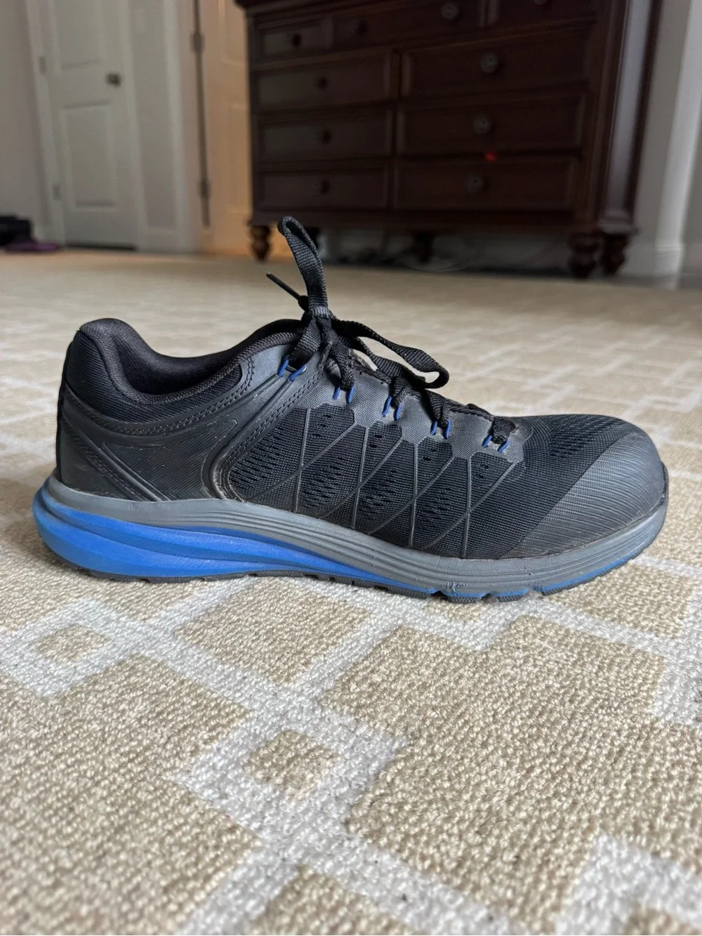 KEEN Utility KonnectFit Work Shoes Black Blue Safety Toe Men’s Size 10